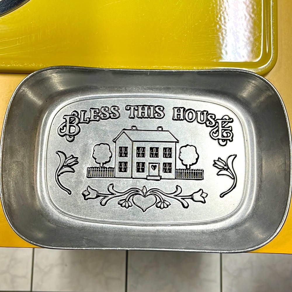 NWT— BLESS THIS HOUSE Serveware. Serving tray.